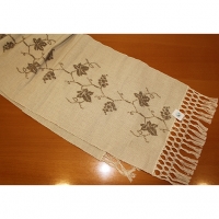 Napron de tecelagem com relevo a linho cru