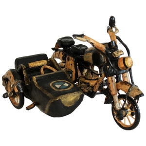Mota sidecar em madeira